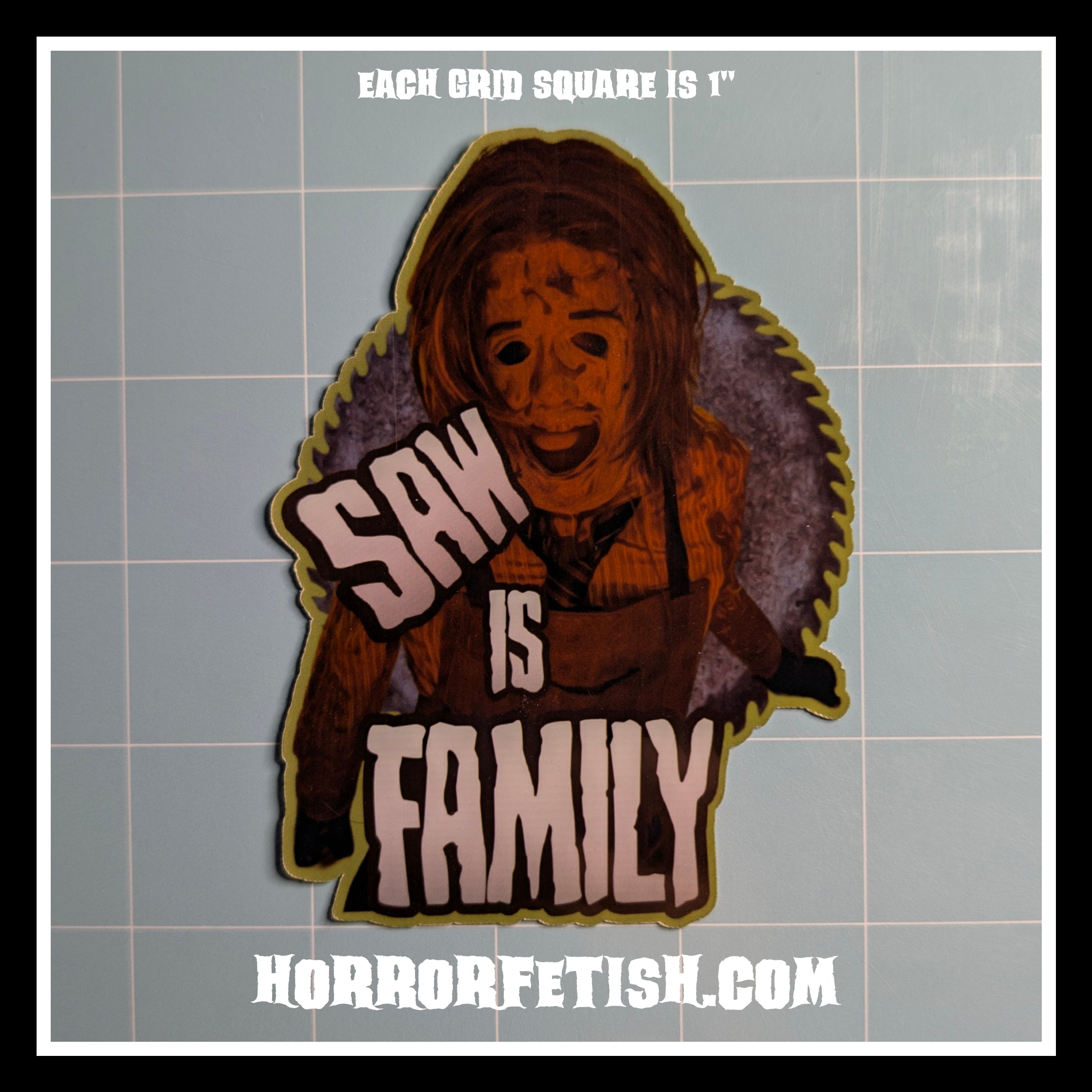 Leatherface | 18+ Horror Cosplay Die Cut Waterproof Laminated Stickers