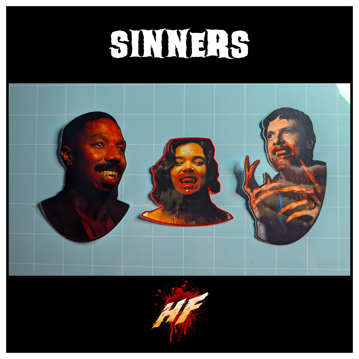Sinners | Horror Die Cut Waterproof Laminated Sticker