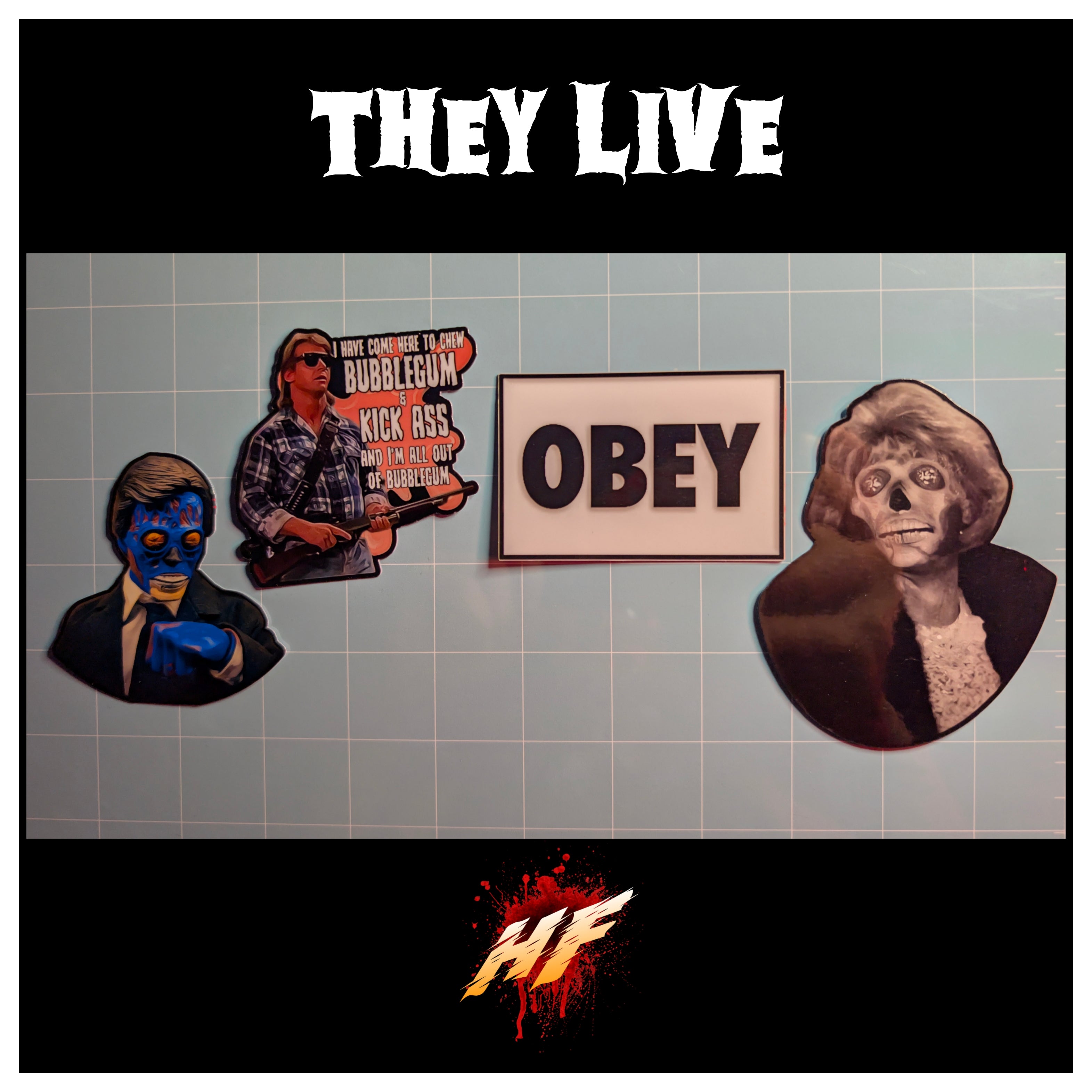 They Live | Horror Die Cut Waterproof Laminated Sticker
