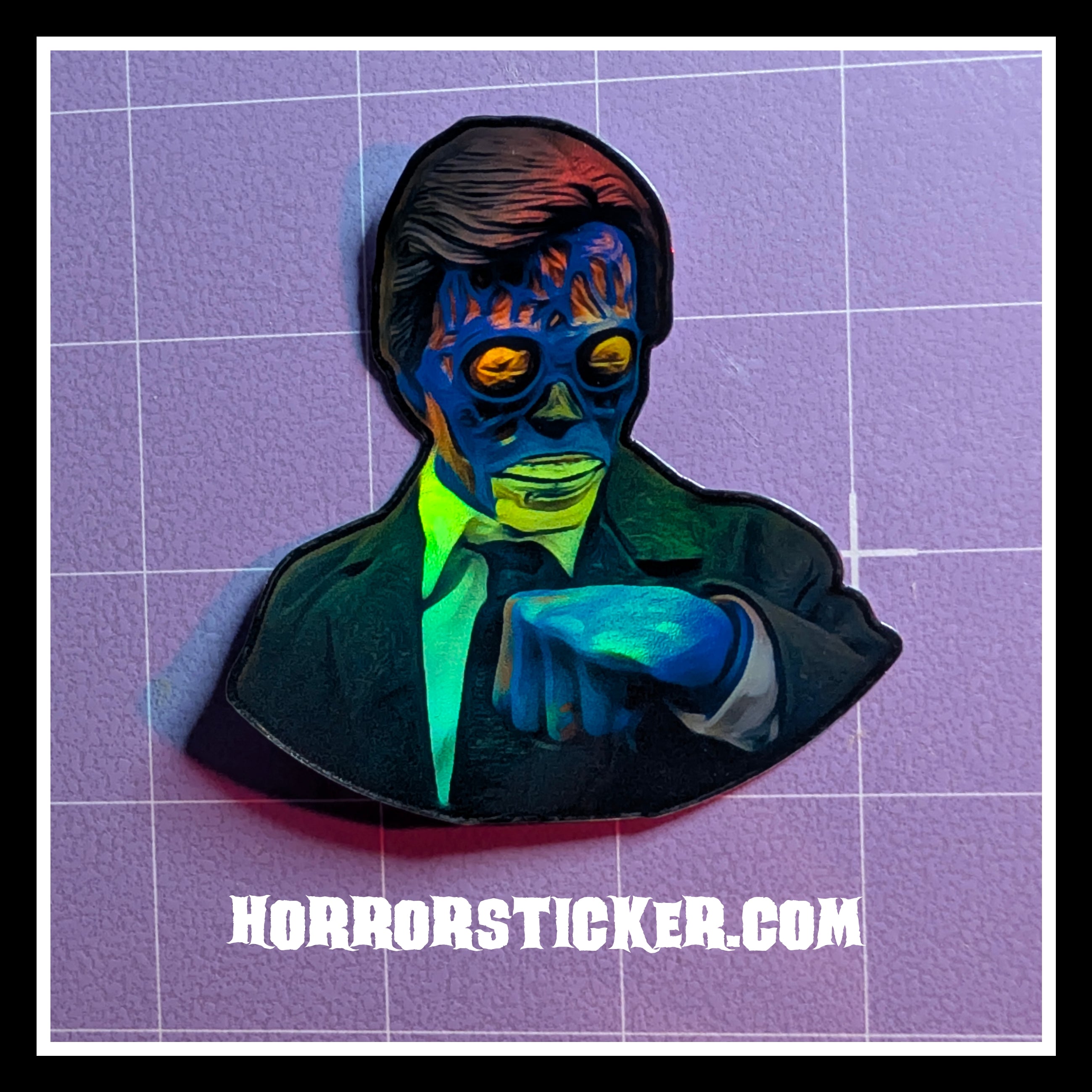 They Live | Horror Die Cut Waterproof Laminated Sticker
