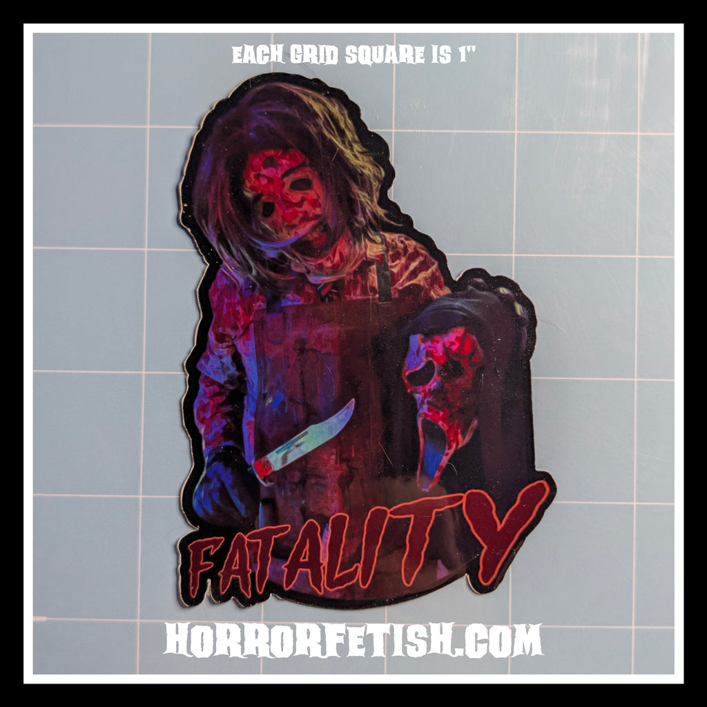 Leatherface | 18+ Horror Cosplay Die Cut Waterproof Laminated Stickers