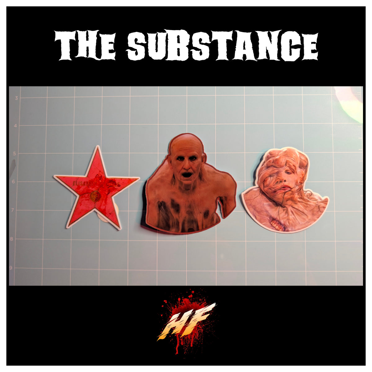 The Substance | Horror Die Cut Waterproof Laminated Sticker