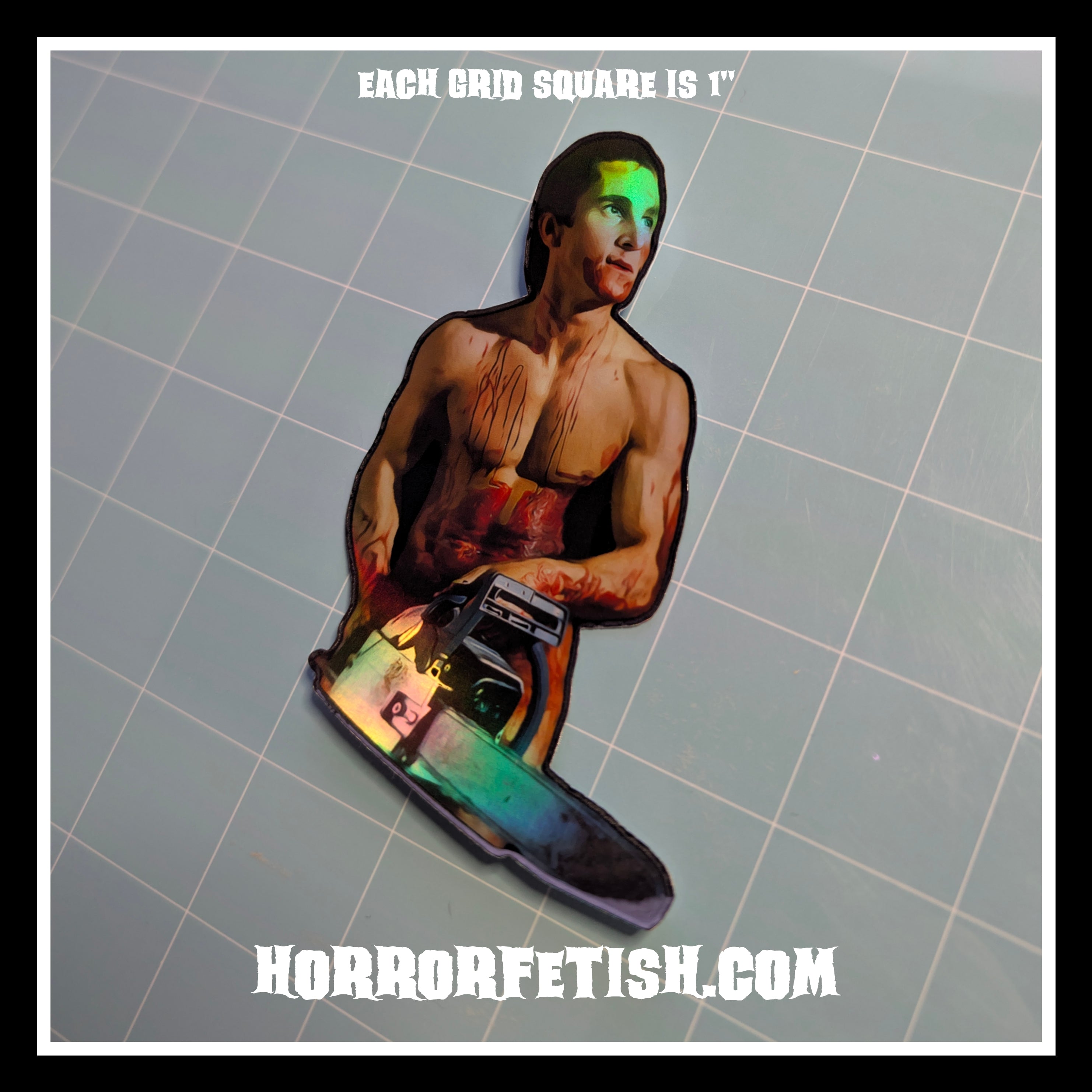 American Psycho | Horror Die Cut Waterproof Laminated Sticker