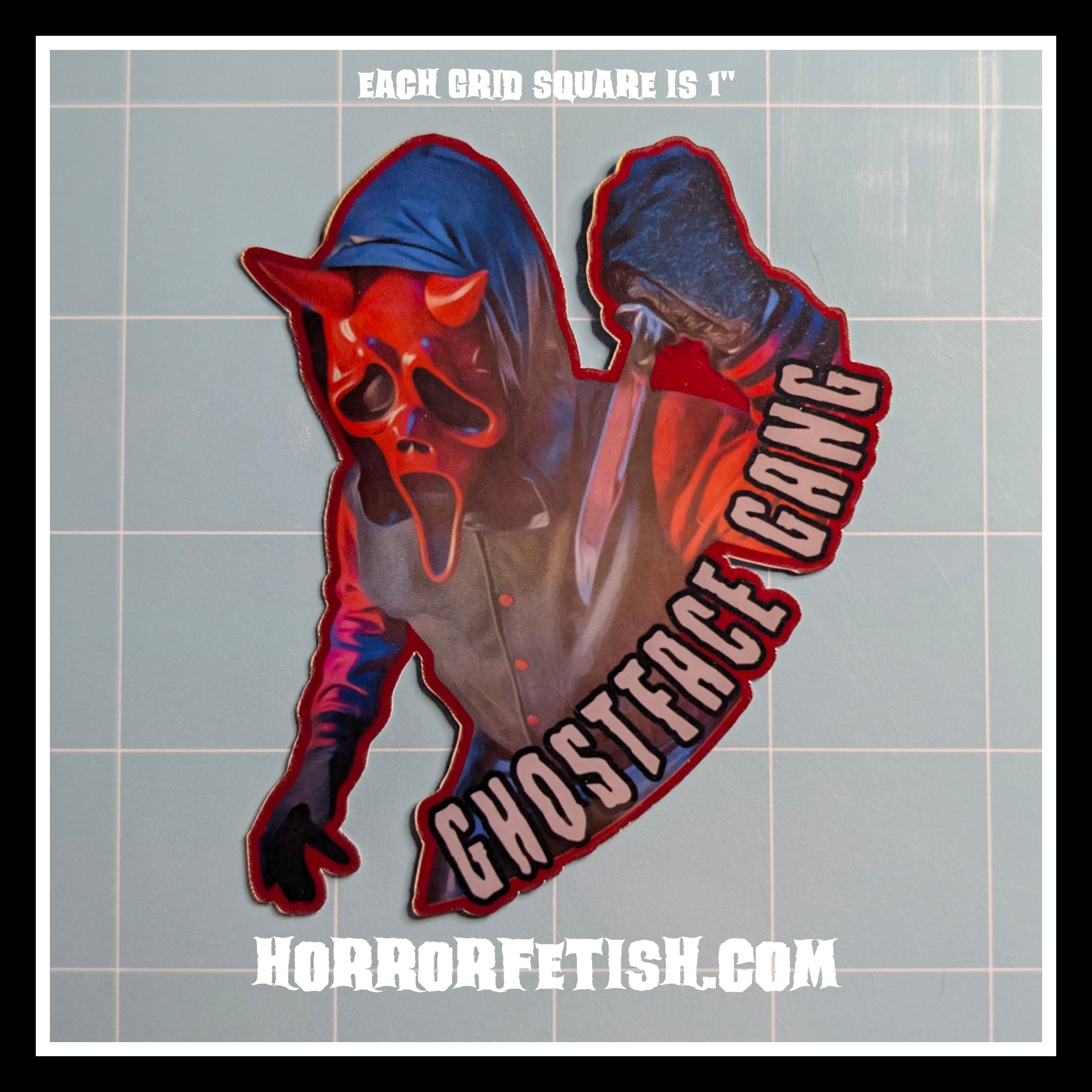 Ghostface Set 4 | 18+ Horror Cosplay Die Cut Waterproof Laminated Stickers